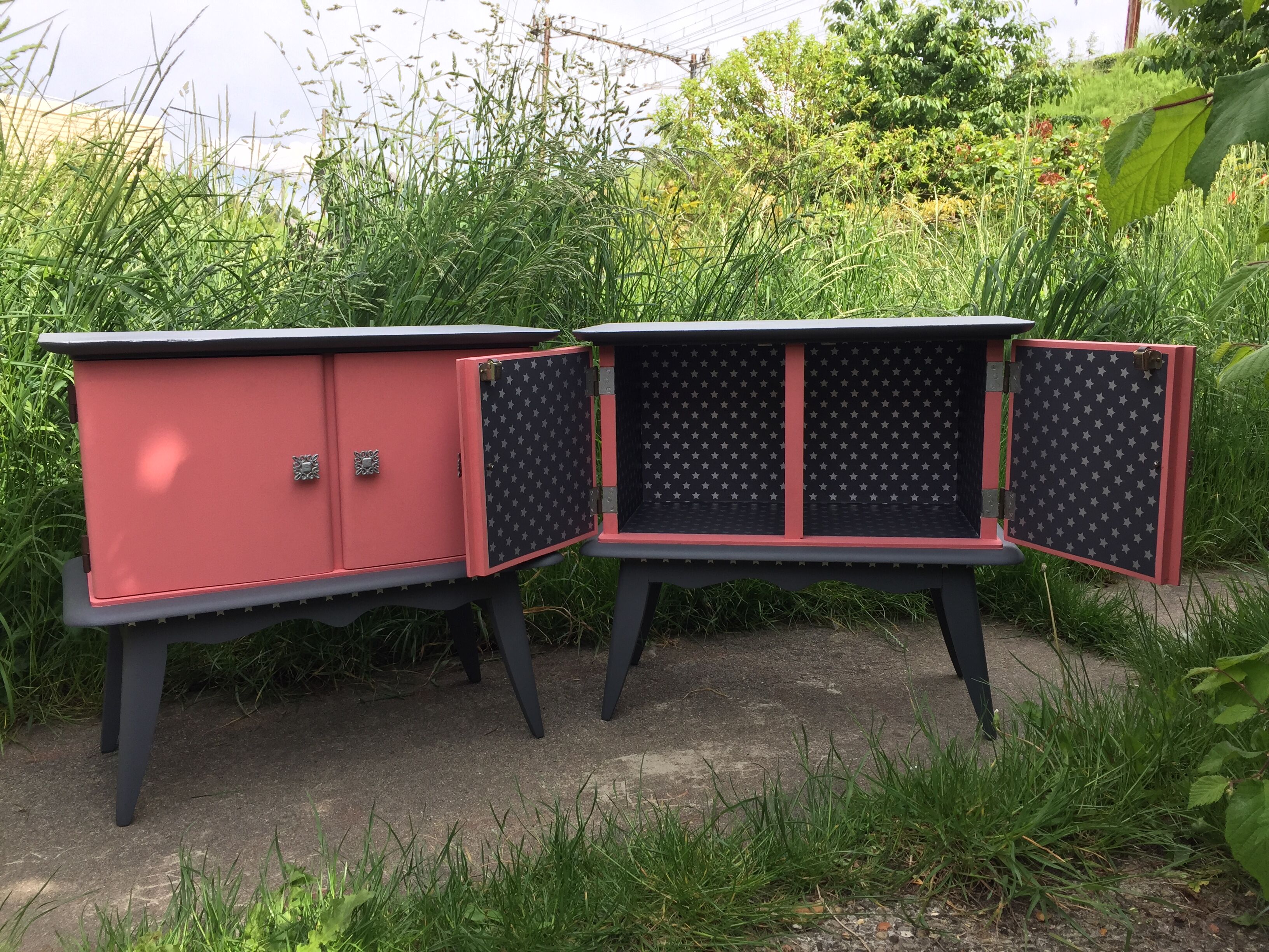 Pair of bedside starry night