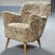 Pair of armchairs flower 50s