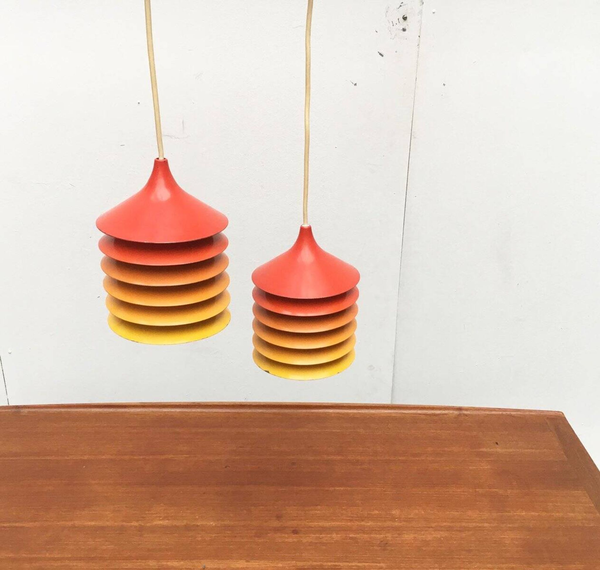 Vintage Duett pendant lamps by Bent Gantzel Boysen for Ikea, set of 2