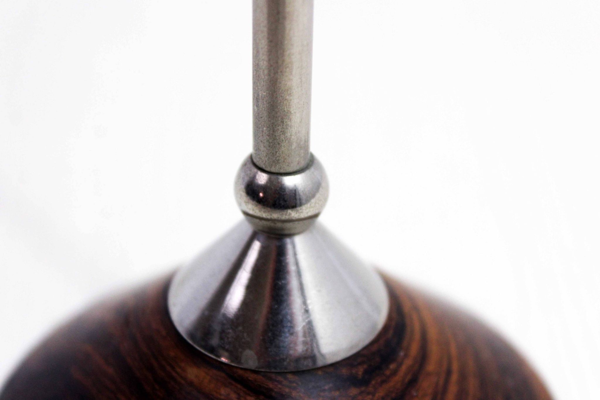 Bougeoir scandinave forme diabolo 1970