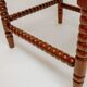 Classic vintage bobbin corner armchair