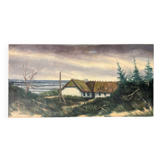 Peinture Danemark vue sur la mer
