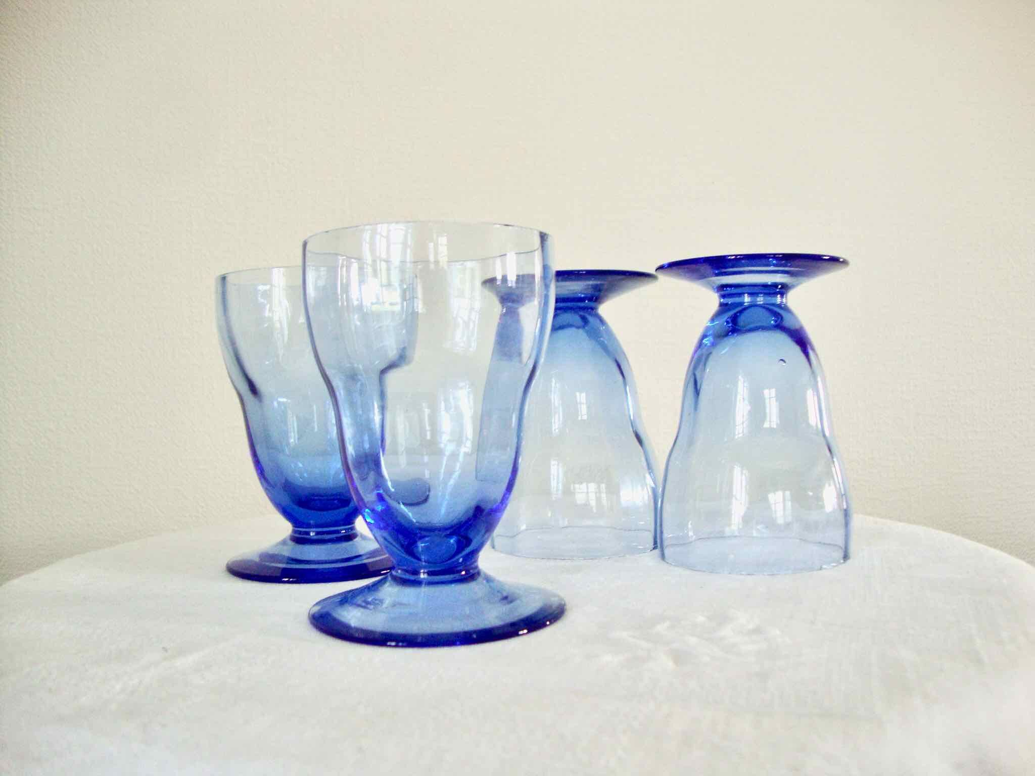 4 myosotis blue glasses