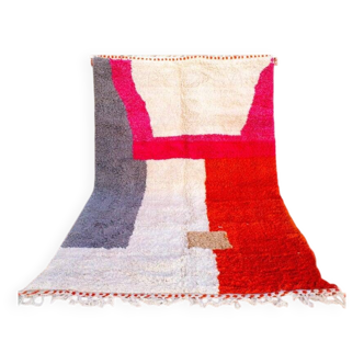 Tapis marocain en laine fait main traditionnelle 250cmx150cm