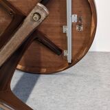 Baumann extendable dining room round table, France circa 1970.