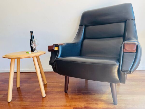 Fauteuil avec Cendrier par Henry Walter Klein pour Bramin Møbler, 1969