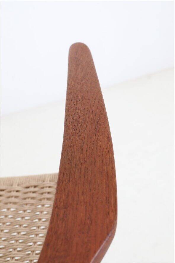 Armchair “#57” by Niels Otto Møller / Teak / Paper cord / Fully restored / 1960s / 1970s / Danish Modern Design