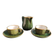 Service à café vert vintage français, de Apilco