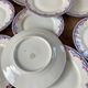 Set of 8 fine porcelain dessert plates from Lamotte France