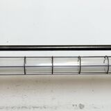 Large Grey Soviet Industrial Hanging Tube Light, 1970s