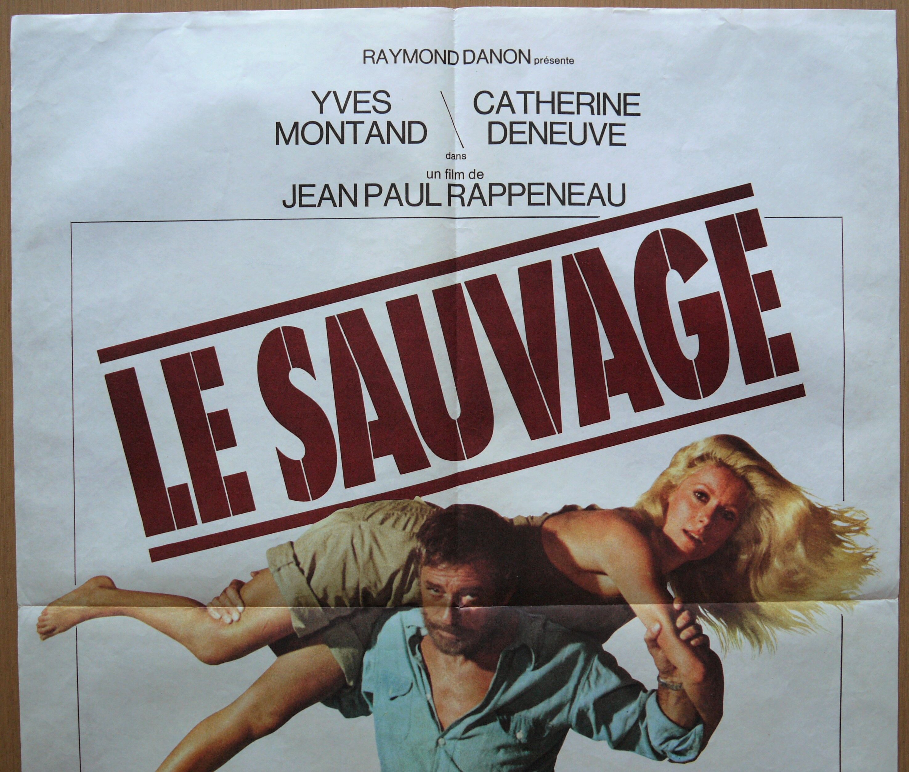 Original cinema poster - "le sauvage" - montand, deneuve