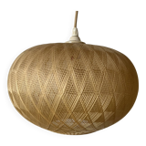 Pair of Scandinavian ball pendant lights