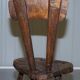 French nursing chair hand-carved in chestnut around 1760