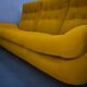 20th century, yellow Atlantis three-seater sofa, 1960s