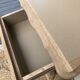 Raw wood chest of drawers with 5 drawers