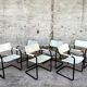 Serie de 6 chaises Mattego Grassi MG5 1970 vintage