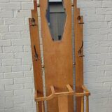 Art Deco coat rack in oak