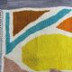 Large colourful Berber rug handwoven 200x300 cm