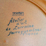 6 assiettes à dessert grès Sarreguemines Savoie