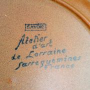6 assiettes à dessert grès Sarreguemines Savoie