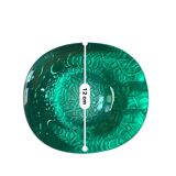 Vintage green annealed glass trinket tray