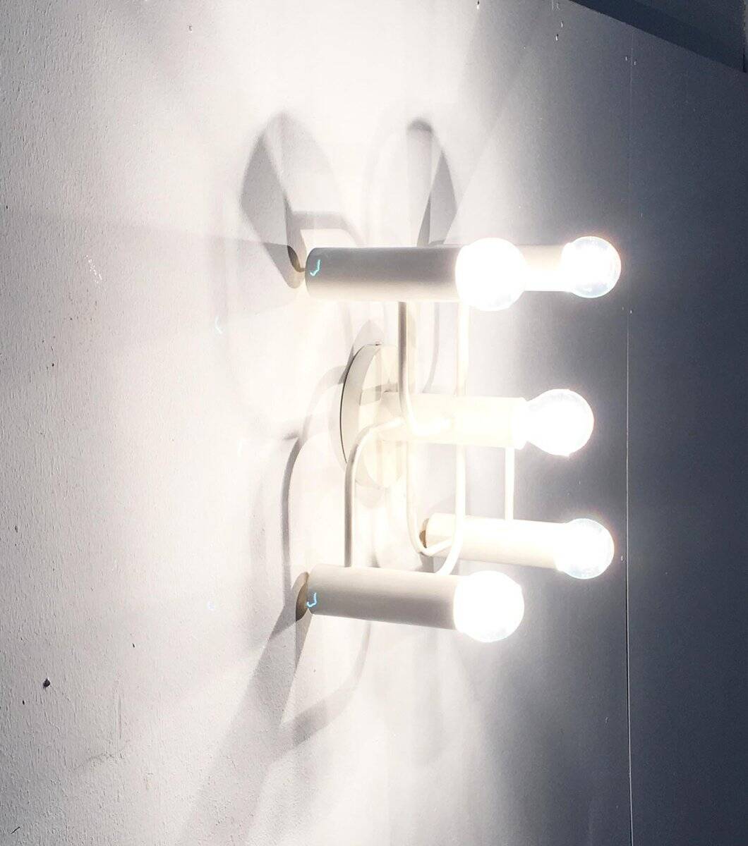 German vintage Space Age ceiling lamp by Gaetano Sciolari for Leola