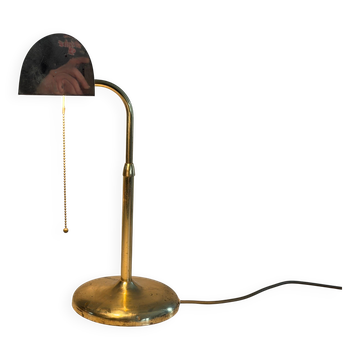 Lampe de table en laiton de Florian Schulz, années 1960, Allemagne