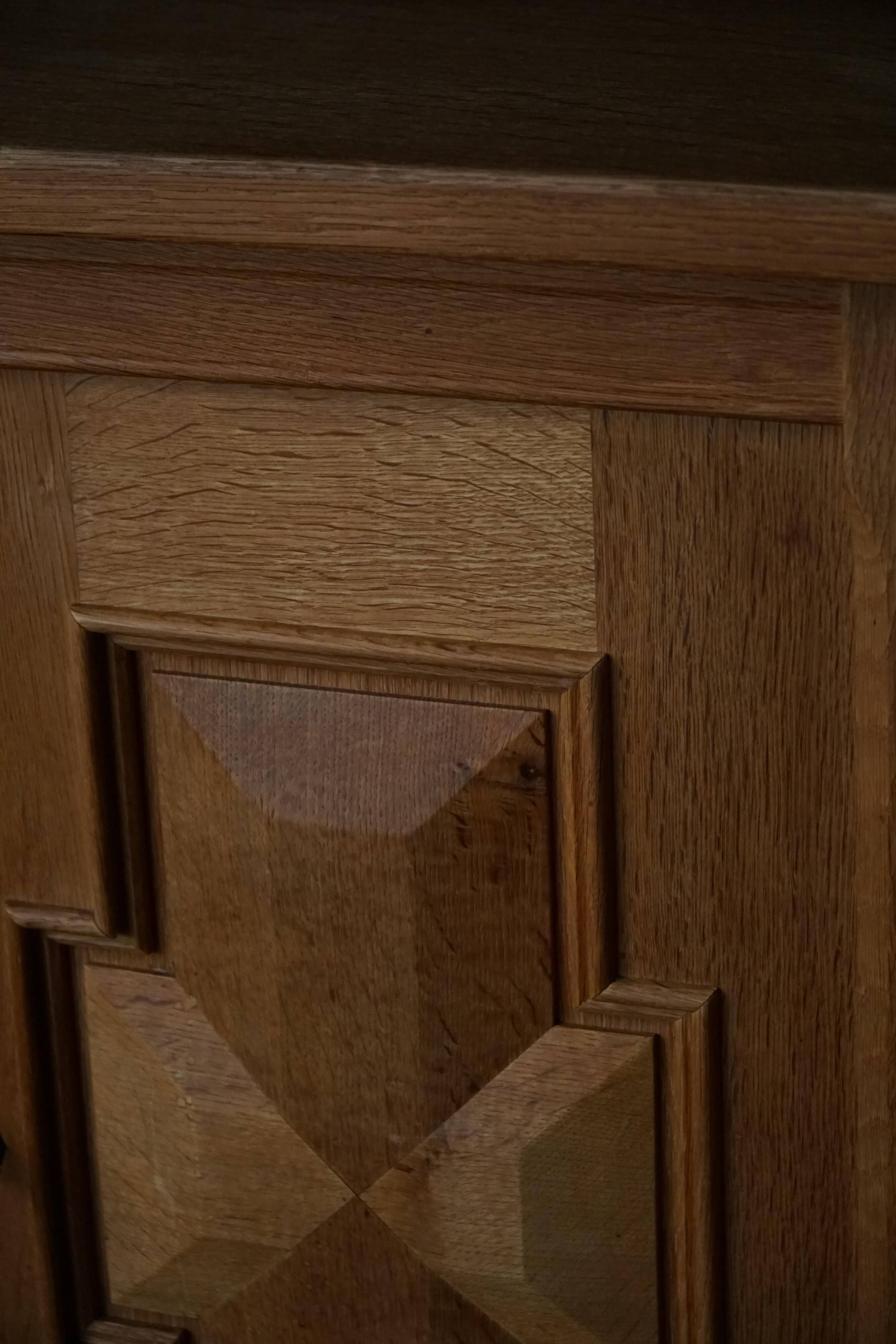 Henning Kjærnulf, enfilade in oak, mid-century Danish, Nyrup Møbelfabrik, 1960s.