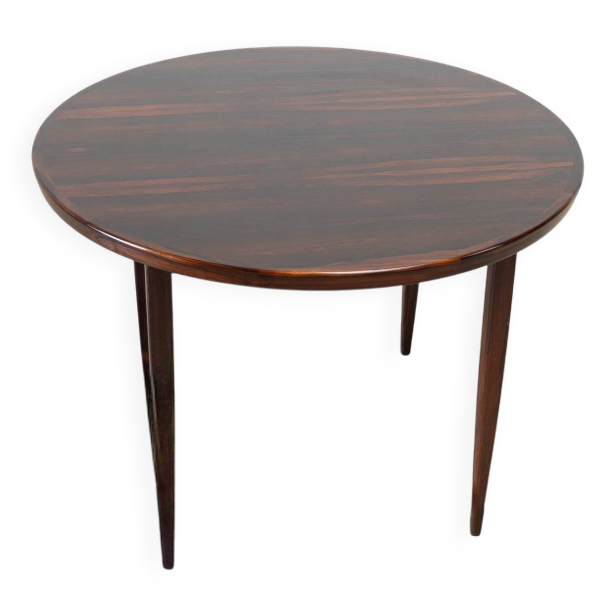 Scandinavian rosewood round dining table