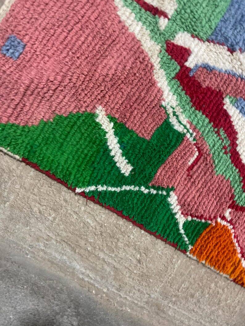 Wool Beni Ourain Rug,custom moroccan rug 150/250cm