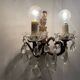 Crystal Bronze Sconces Set of 2 1950’s