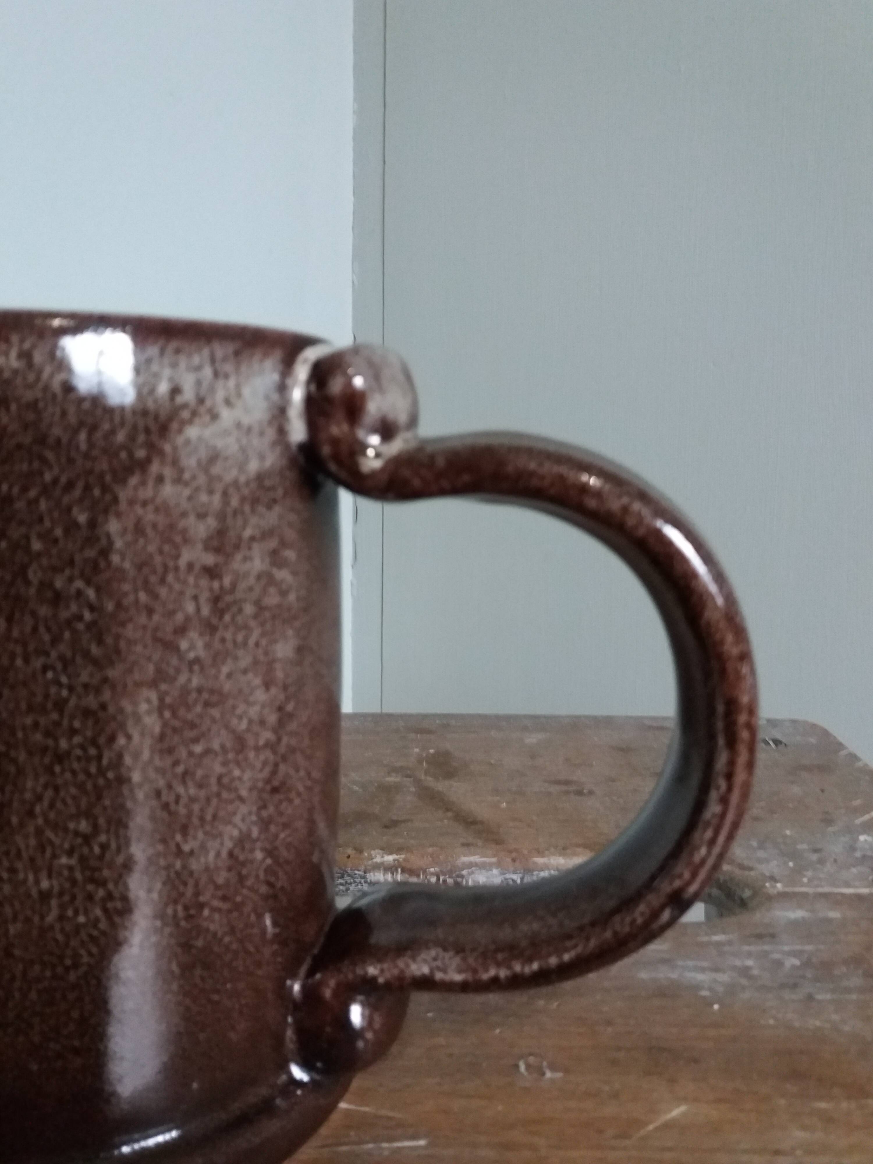 Mug cup Sandstone from Puisaye Arts-Céram 50s