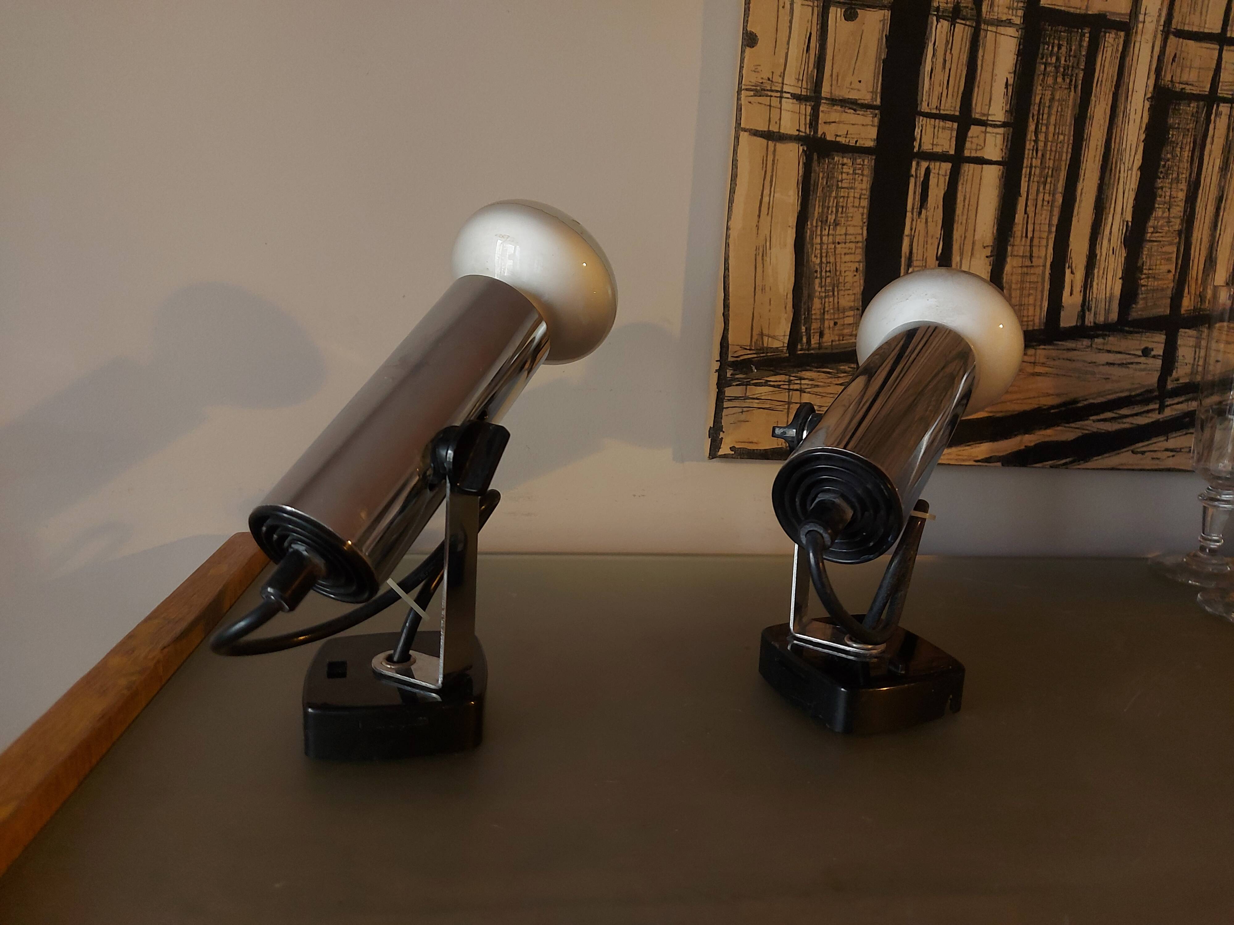 Two vintage Targetti spotlights