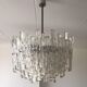 Lucite 1960 three-tier chandelier s
