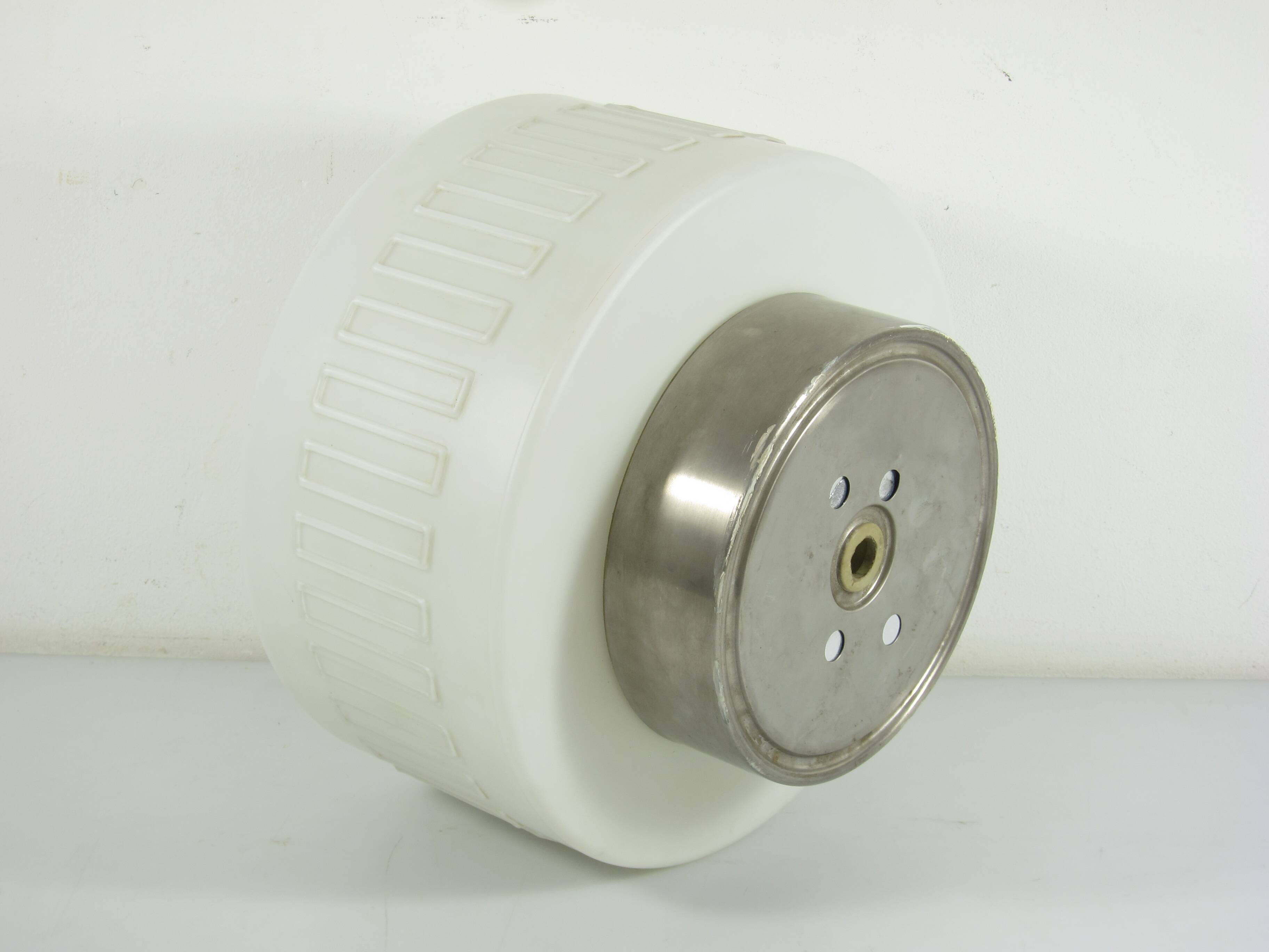 Set of Two 1930s German Art Deco Ceiling Lights, Wila Leuchten, Opal Glass