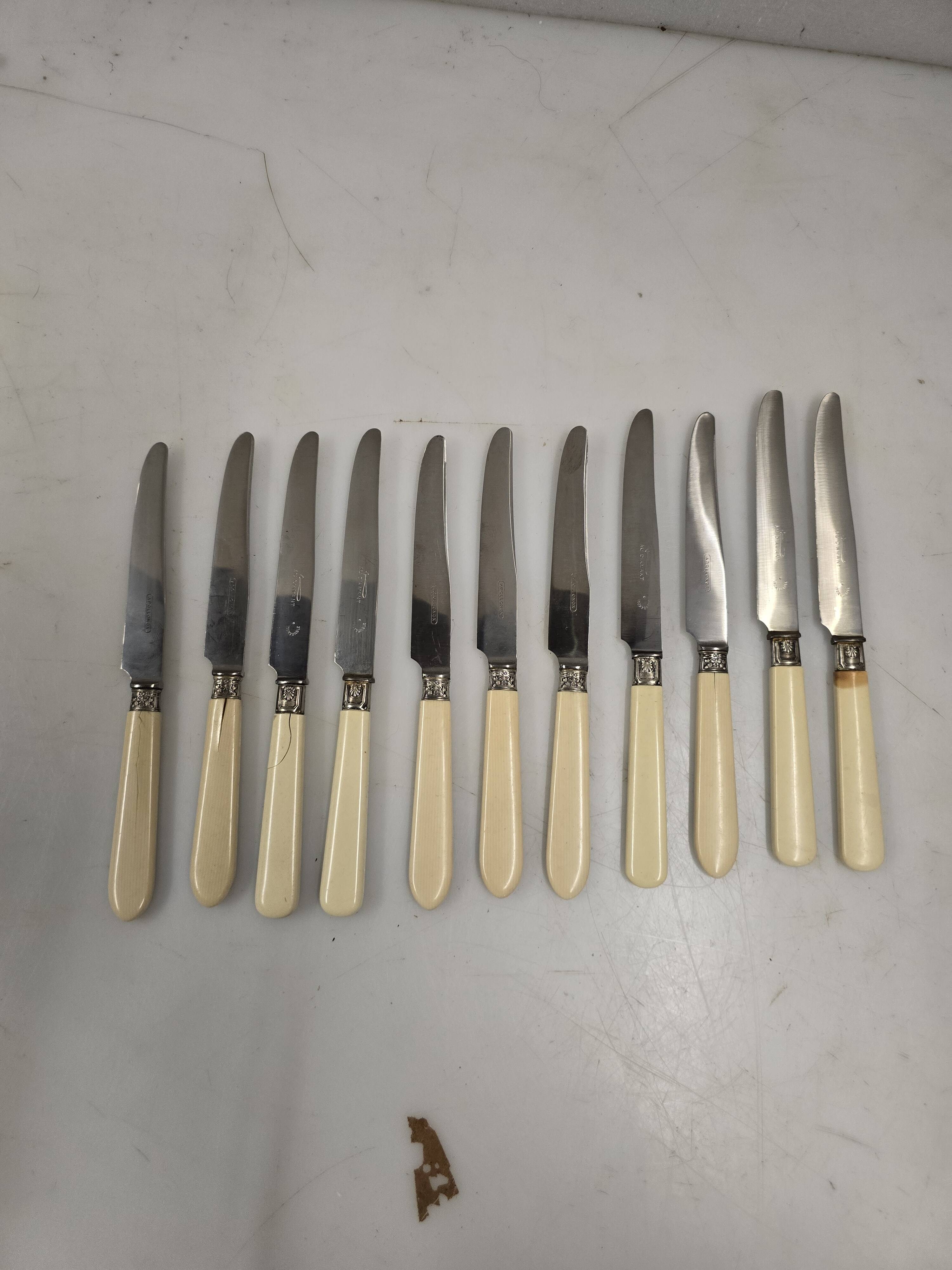 11 ivory knives