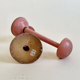 Pair of antique wooden hat stands