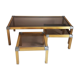 Trio of Golden vintage tables