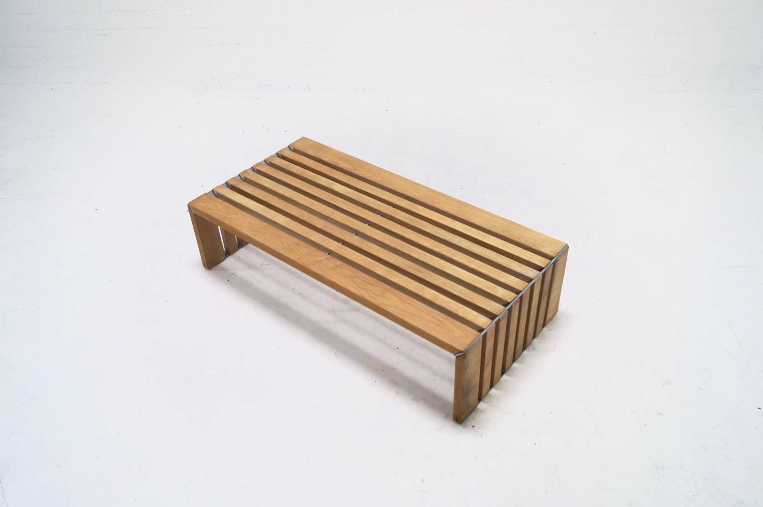 Wood slat bench Walter Antonis for Arspect 1970's