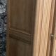 Parisian Art Deco style wardrobe in solid raw oak, 1950