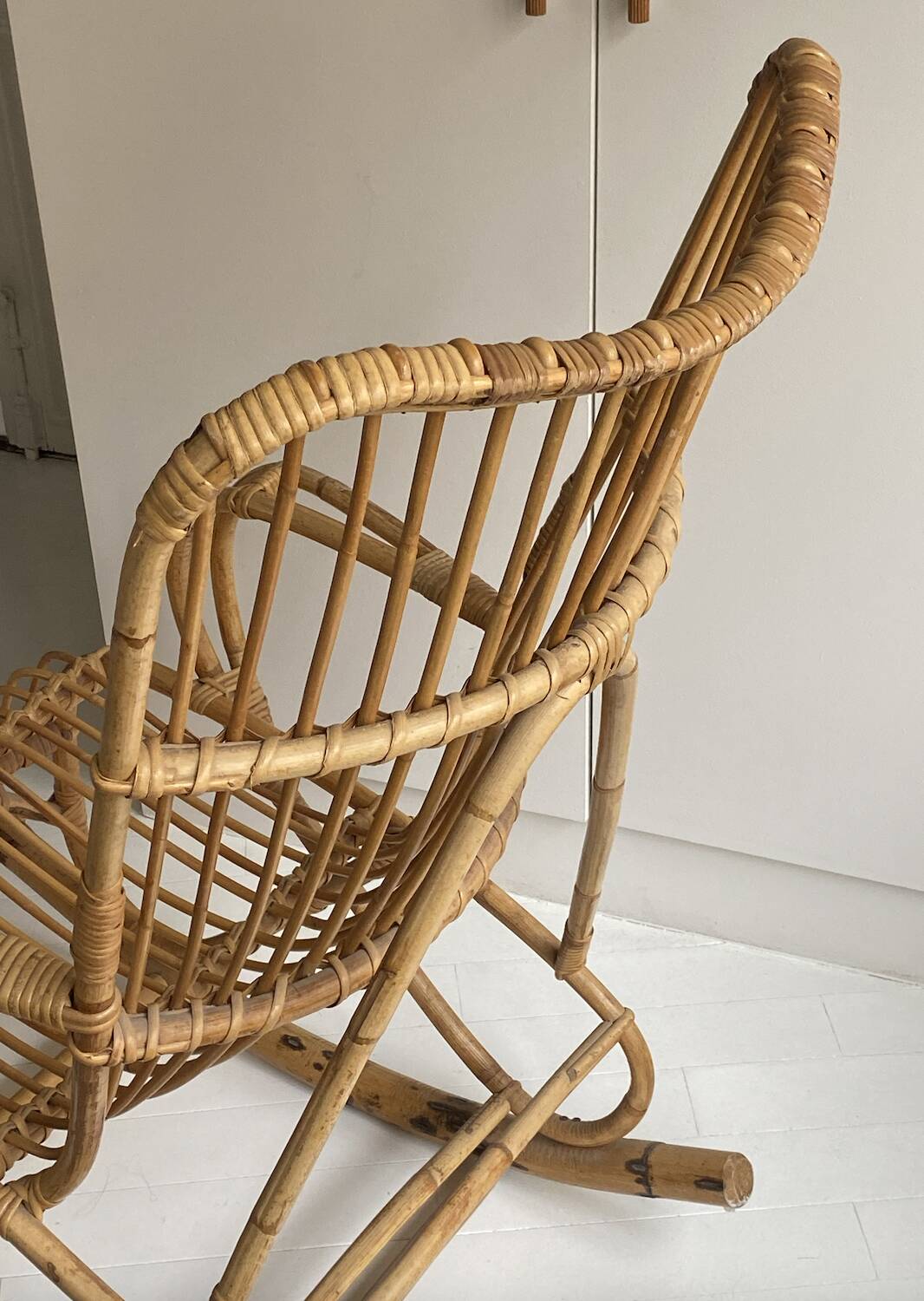 rocking-chair en osier
