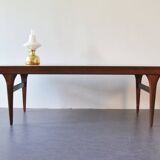 Table basse en palissandre par Johannes Andersen pour CFC Silkeborg, années 1960