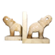 Alabaster bookends