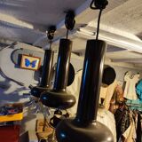 Space age, 3 brown Lita pendant lights