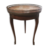 Tripod coffee table in mahogany and marble