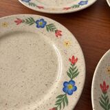 Set of 4 dessert plates Tulowice – Vintage Polish ceramics fl