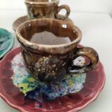 Gaston Gaubier ceramic cups and saucers