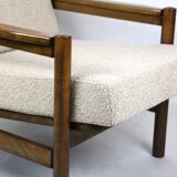 Vintage Armchair in Beige Boucle, 1970s