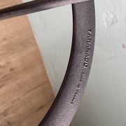 2 Yamakado designer swivel stools in black leather
