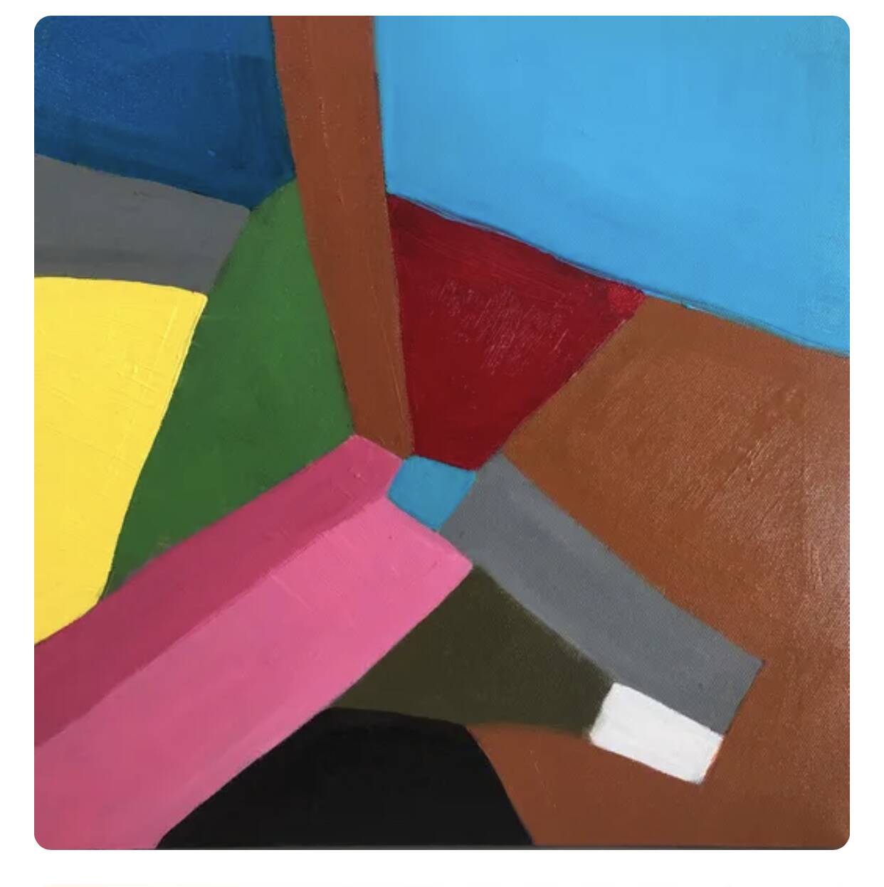 Abstract Table Oil with Knife